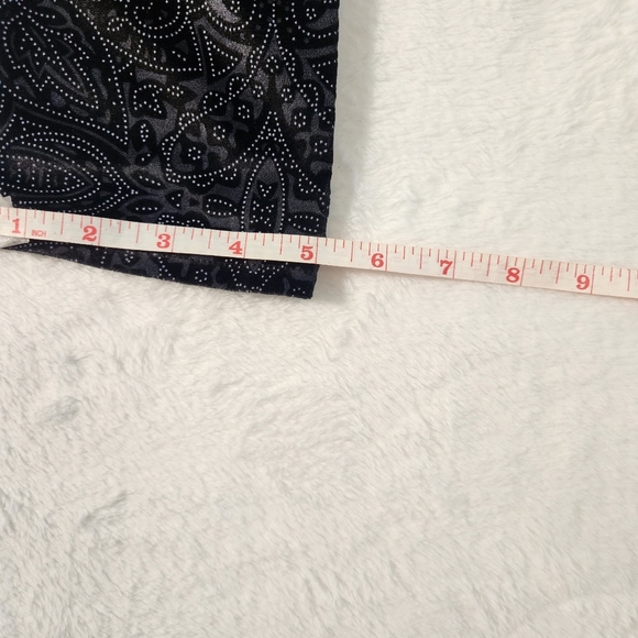 Vintage Velour Print pants leggings size XS - Picture 8 of 9